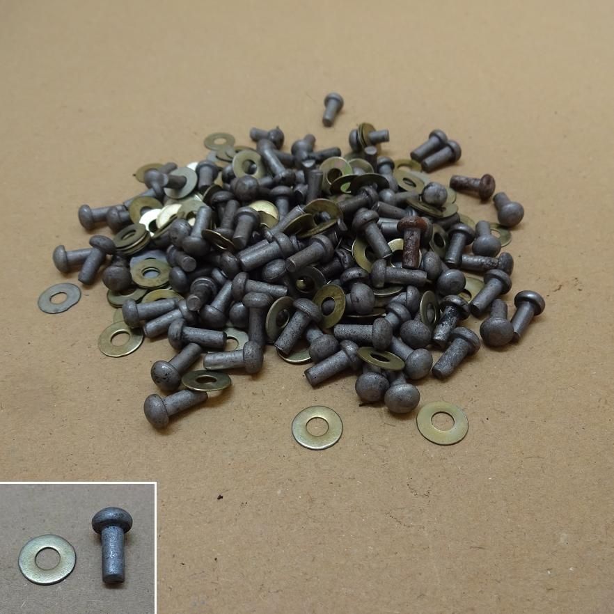Mushroom Head Rivets 10PK 10mm