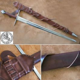 12th Century Two Handed Templar Sword & Scabbard