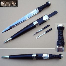 Late 18th Century Highland Officers Dirk Set - Black