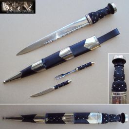 Late 19th Century Highland Officers Dirk Set - Black