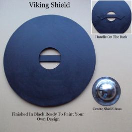61cm (21") Viking Shield - Ready For Painting