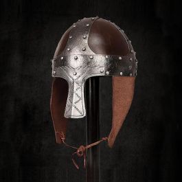Viking Warrior Spangenhelm - Leather and Steel