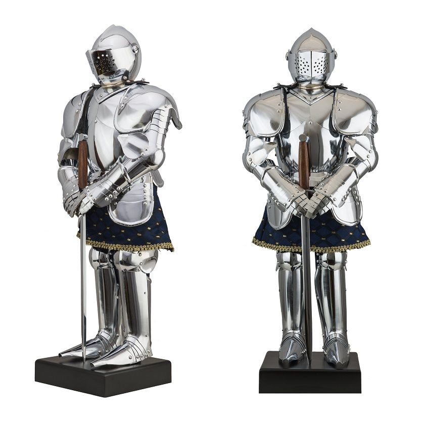 Miniature Suit Of Armour On Hardwood Stand