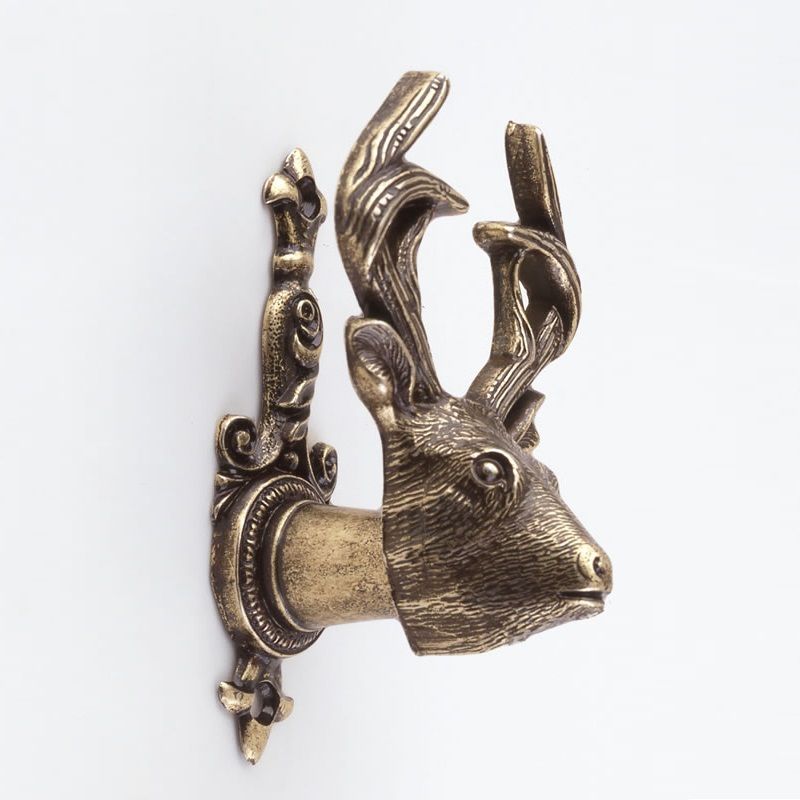 Deer / Stag Head Wall Mount Hooks Southern Swords