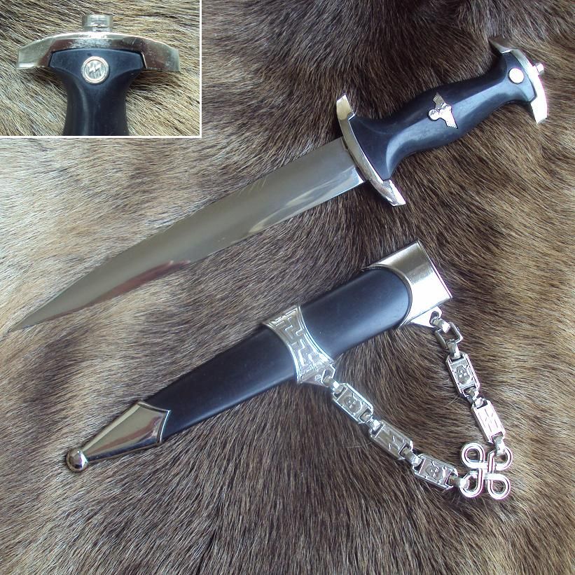 WWII 1936 German Chain Dagger Nickel Finish
