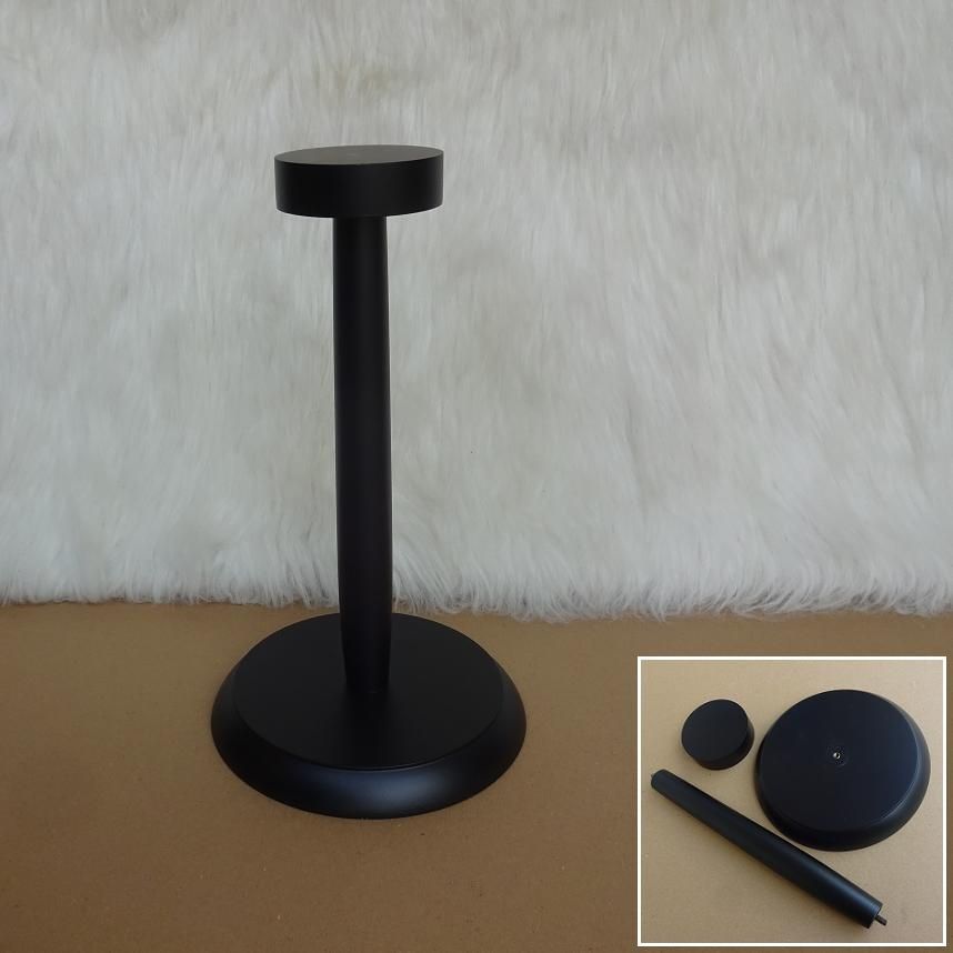 14 inch Helmet Display Stand With Mahogany Finish