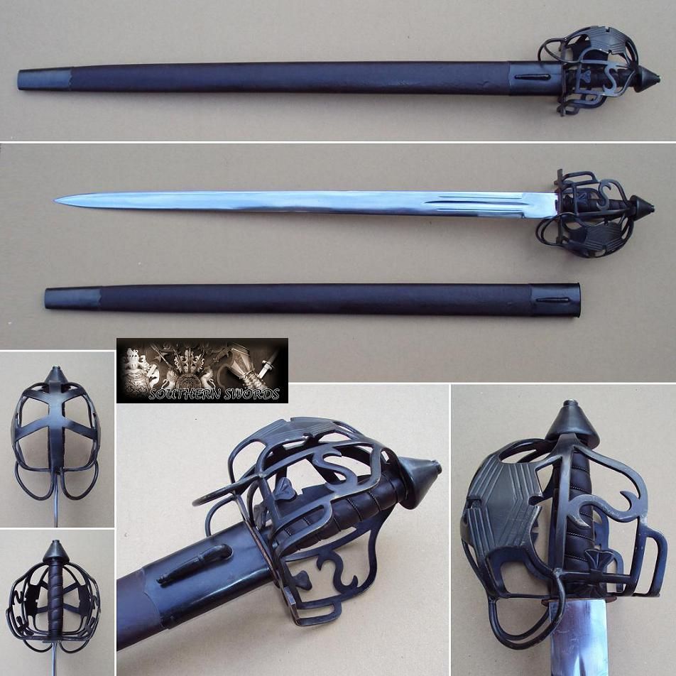 The Scottish Basket Hilt Broadsword & Scabbard